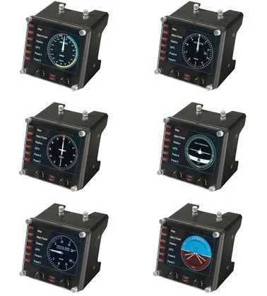 Контроллер для игровых авиасимуляторов Logitech G Flight Instrument Panel (приборная панель с ЖК-дисплеем для авиасимуляторов)