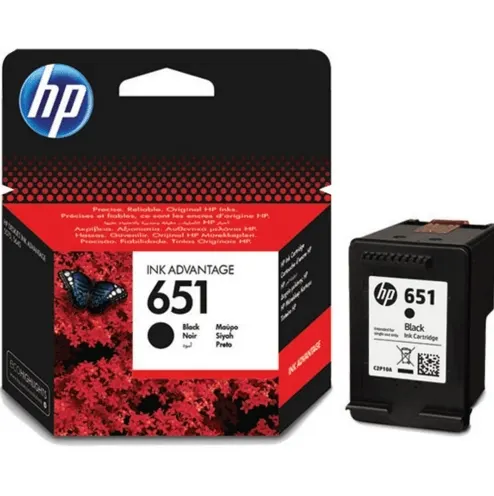 Картридж HP 651 чёрная оригинальный (C2P10AE)