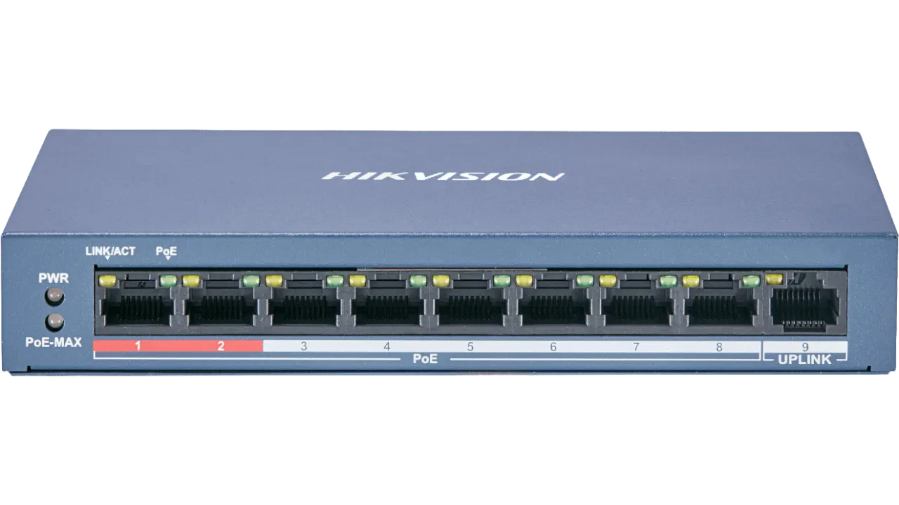 Hikvision DS-3E0109P-E/M(B) PoE-коммутатор