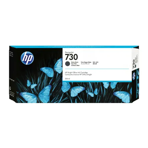 Картридж HP 730 300-ml Matte чёрная DesignJet Ink Cartridge (P2V71A)