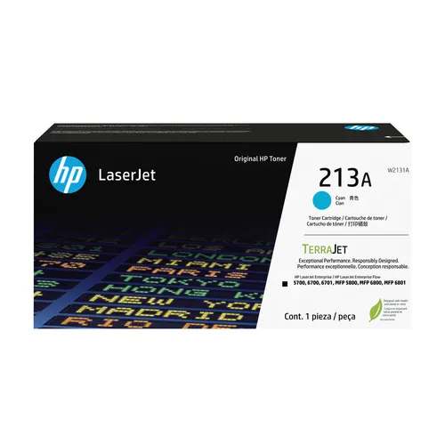 Картридж HP 213A Cyan Original LaserJet Toner Cartridge (W2131A)