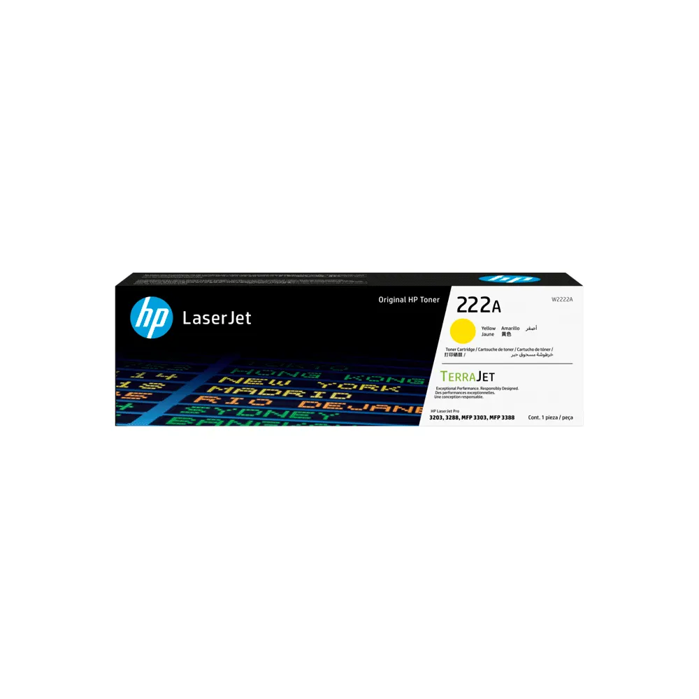 Картридж HP 222A Yellow Original LaserJet Toner Cartridge (W2222A)